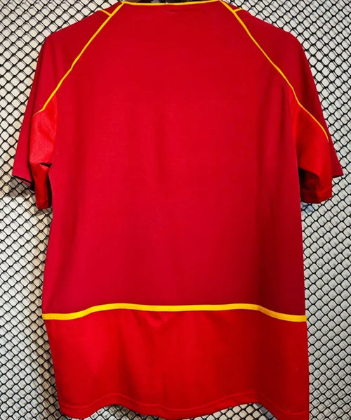 2002 Portugal Home Retro Soccer Jersey Back