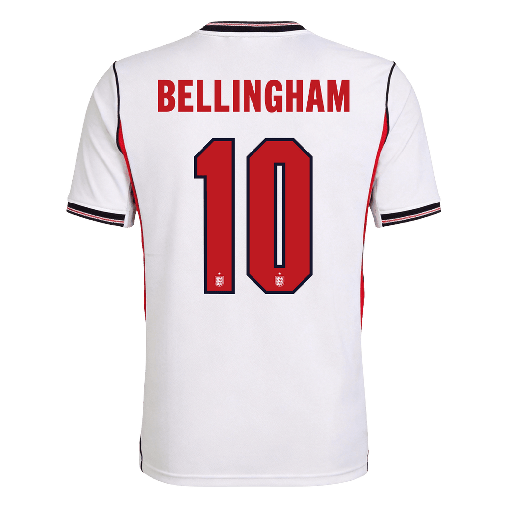 BELLINGHAM #10 England Home Soccer Jersey World Cup 2026 White Back