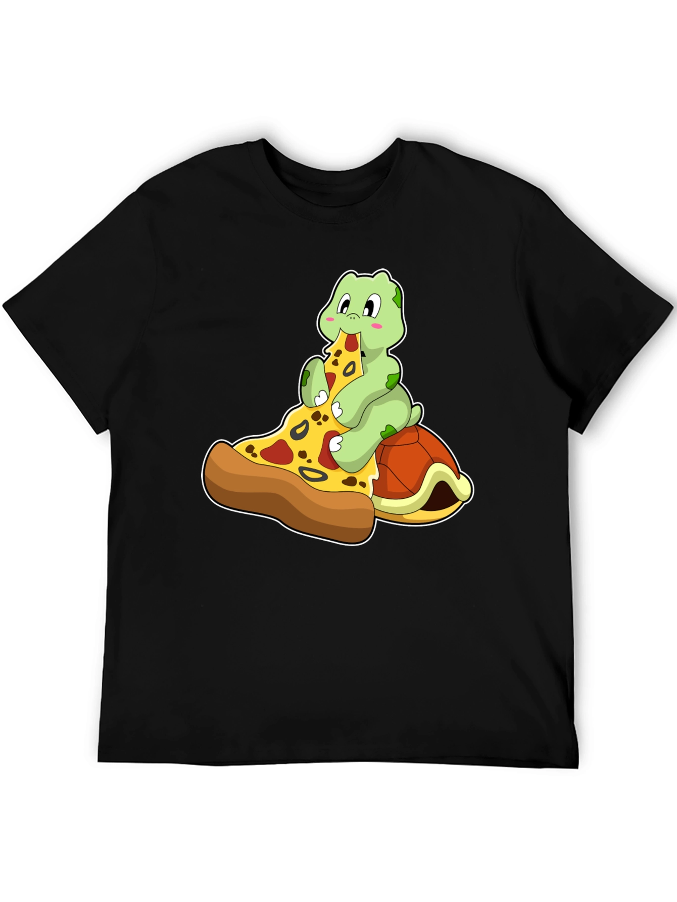 Turtle Pizza Lover Graphic Tee - Fun Novelty T-Shirt