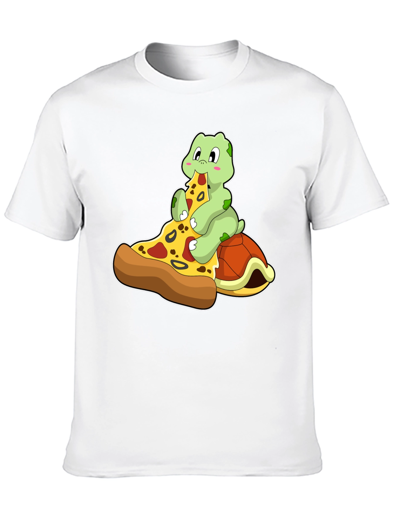 Turtle Pizza Lover Graphic Tee - Fun Novelty T-Shirt