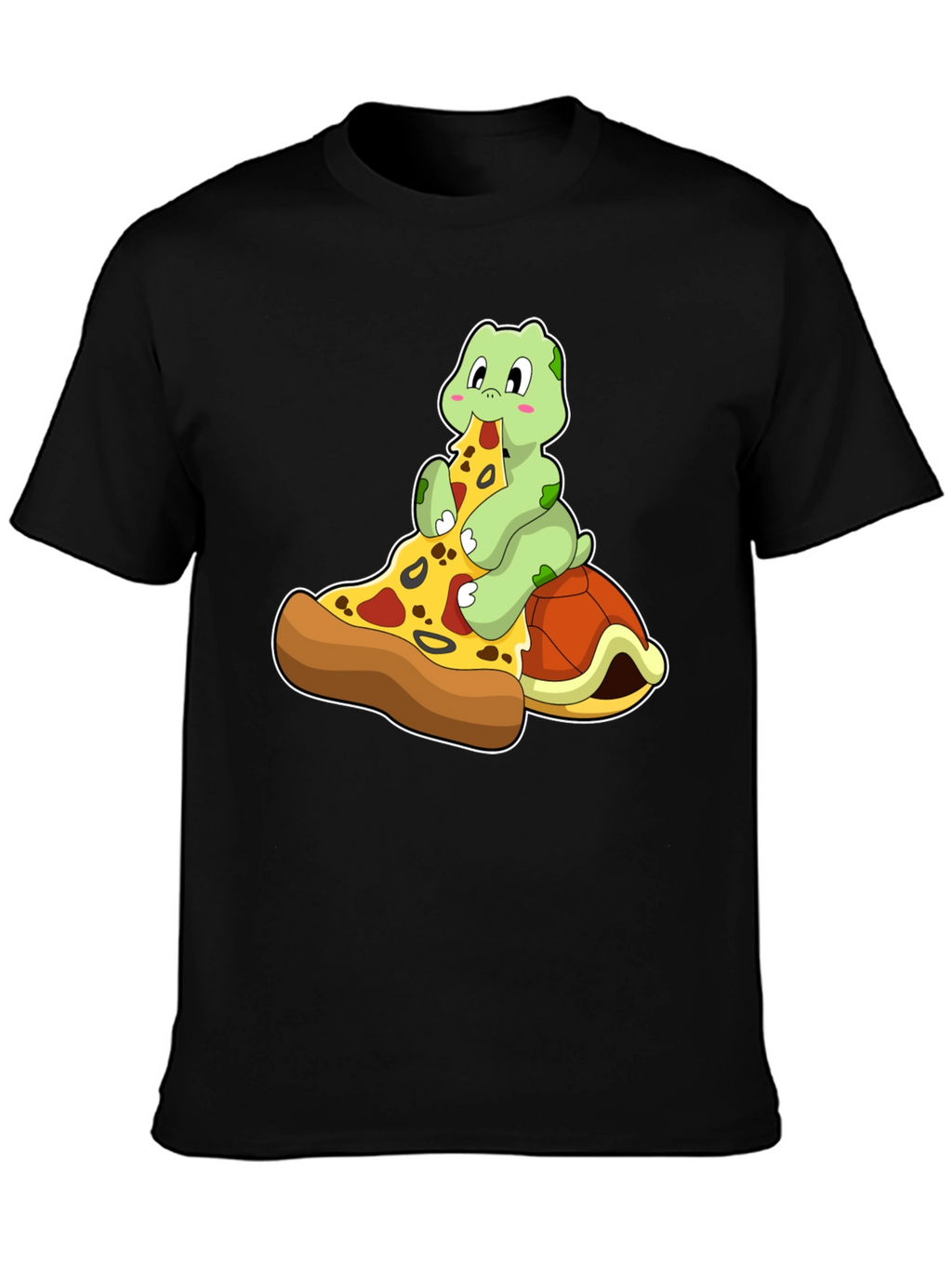 Turtle Pizza Lover Graphic Tee - Fun Novelty T-Shirt