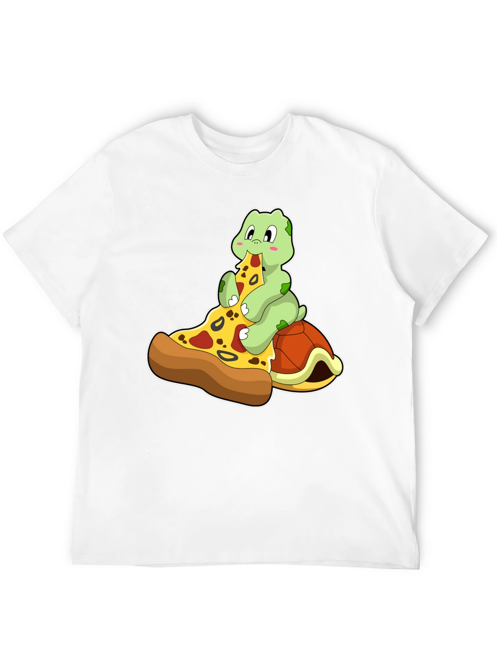 Turtle Pizza Lover Graphic Tee - Fun Novelty T-Shirt