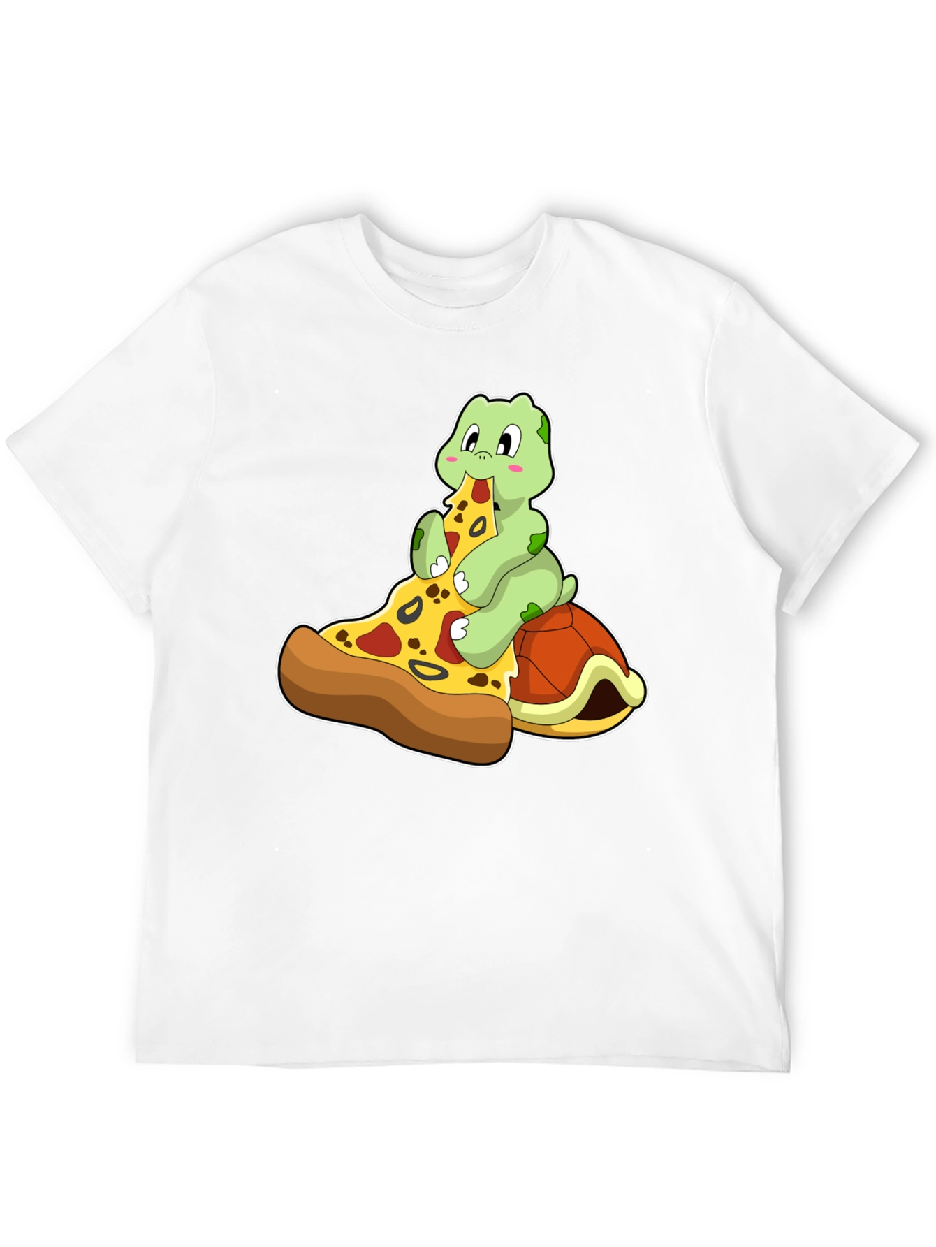 Turtle Pizza Lover Graphic Tee - Fun Novelty T-Shirt