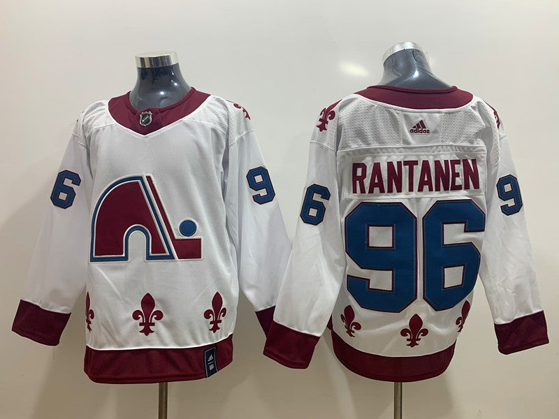 Men's Colorado Avalanche Mikko Rantanen #96 White Breakaway Player Jerseys