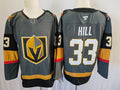 Men's Vegas Golden Knights Adin Hill #33 Gray Alternate Breakaway Jerseys