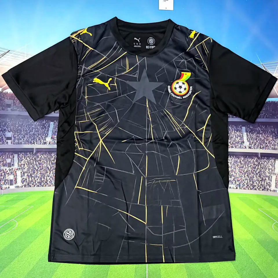 2026/27 Ghana Third Black Fans Soccer Jersey Front