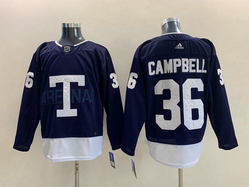 Men's Toronto Maple Leafs Jack Campbell #36 Blue Authentic Player Jerseys