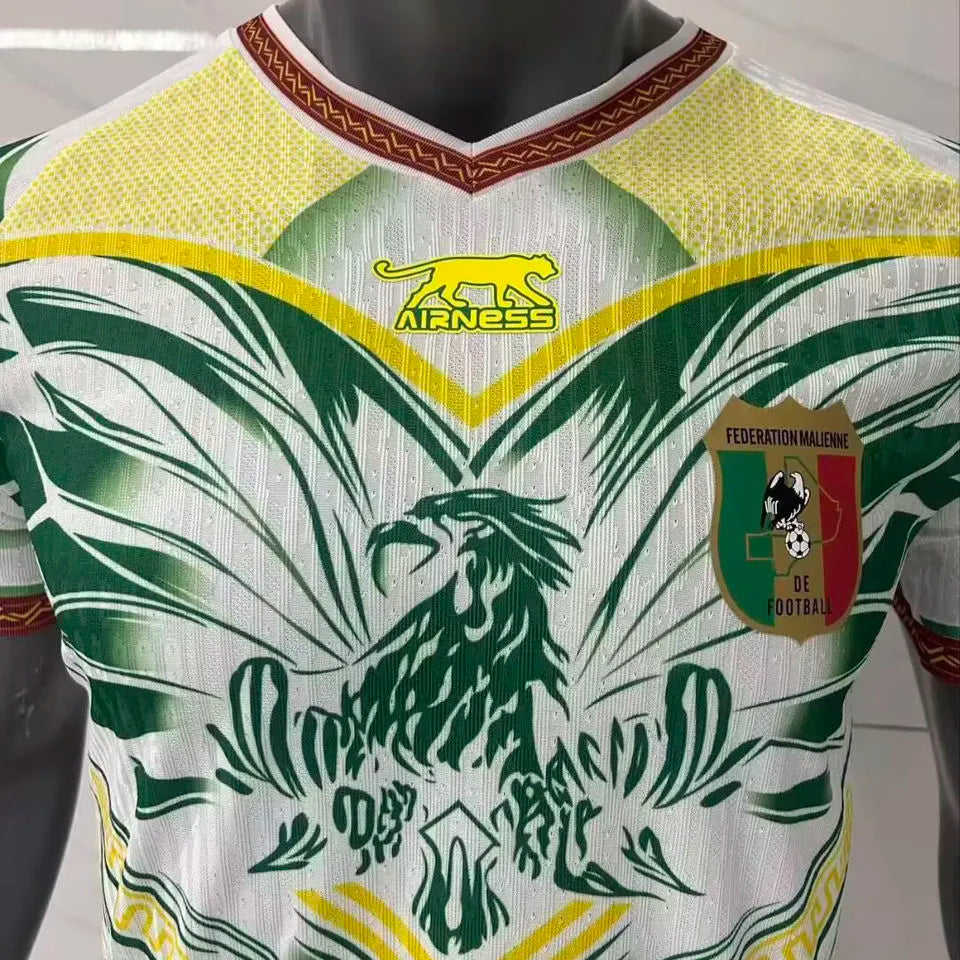 2026/27 Mali Away White Player Version Soccer Jersey Detail 1