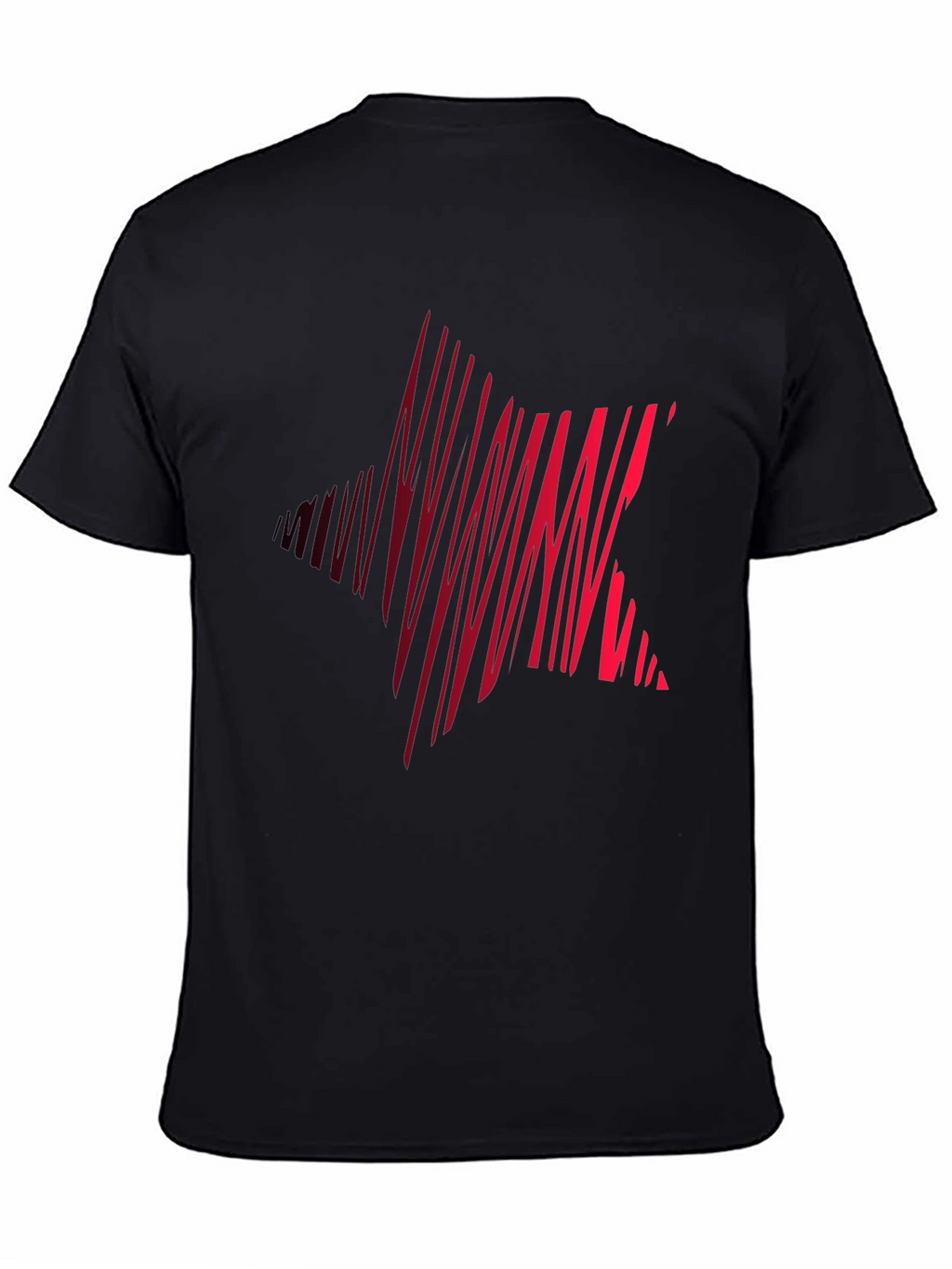 Striking Star Graphic Tee - Mens Black Casual Shirt