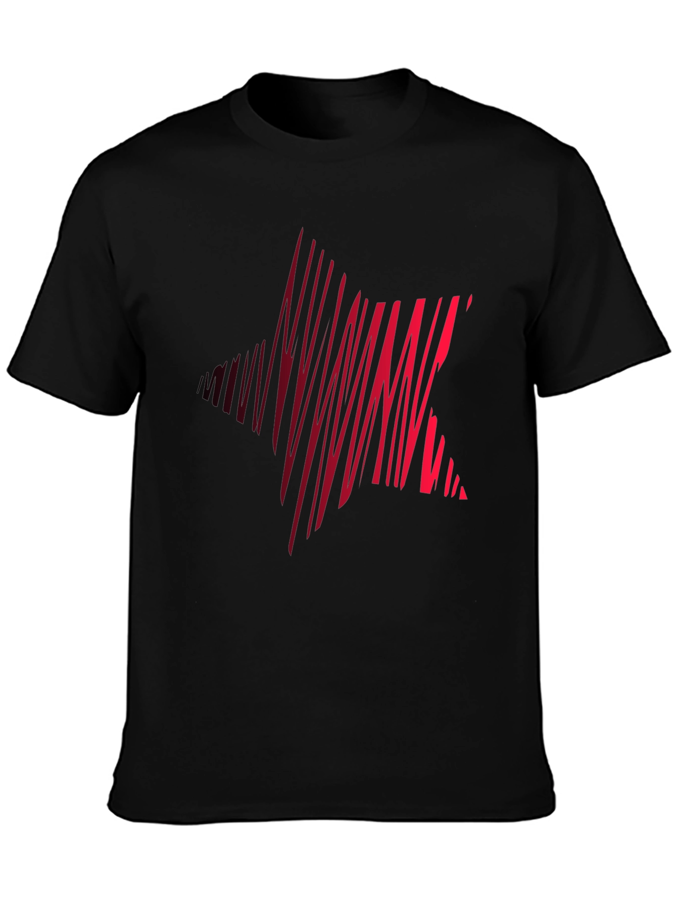 Striking Star Graphic Tee - Mens Black Casual Shirt