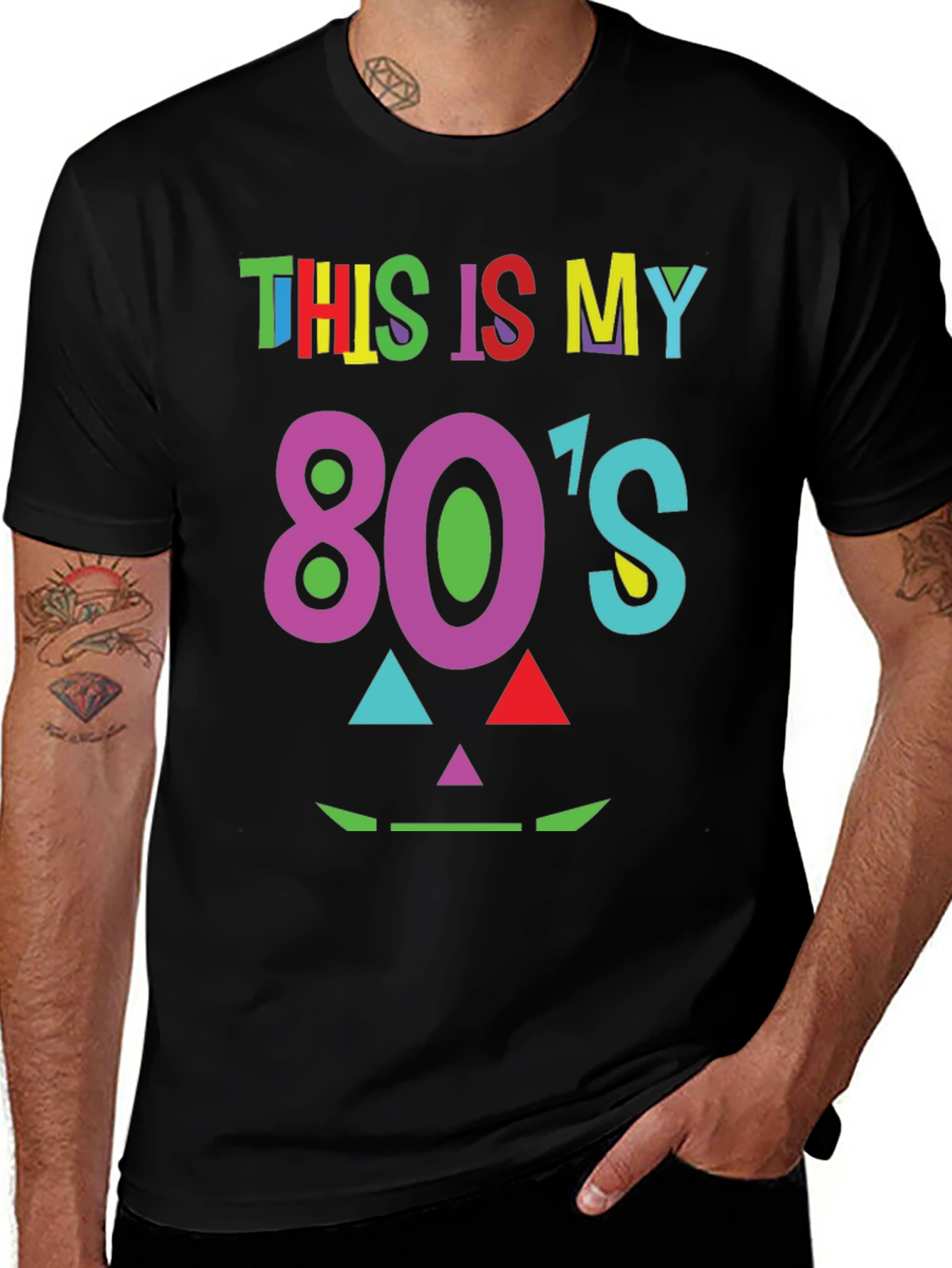 Retro 80s Graphic Tee - Costume Party Shirt