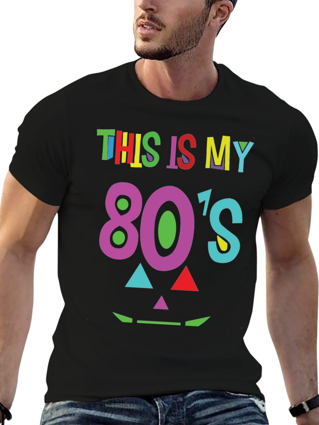 Retro 80s Graphic Tee - Costume Party Shirt