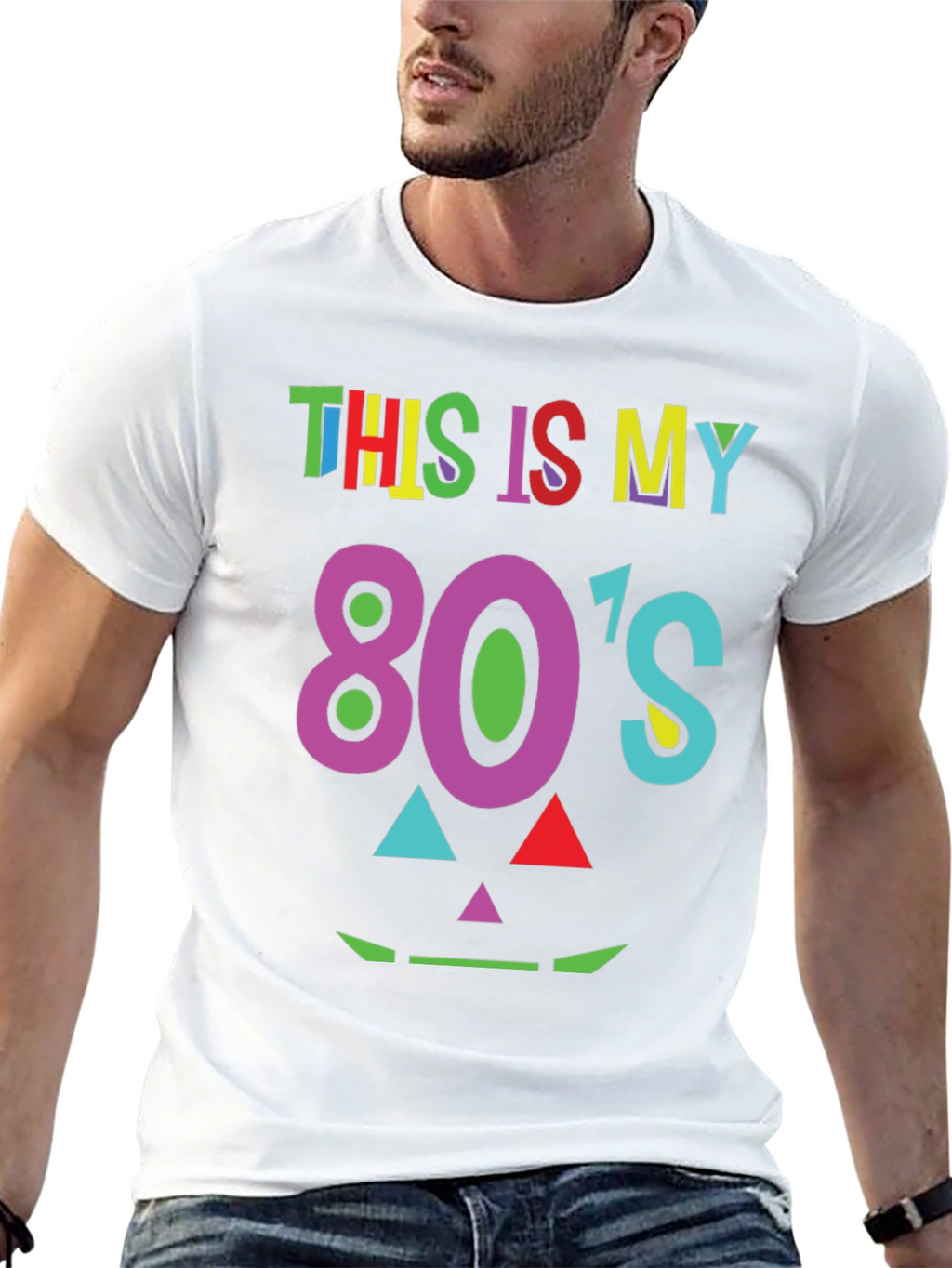 Retro 80s Graphic Tee - Costume Party Shirt