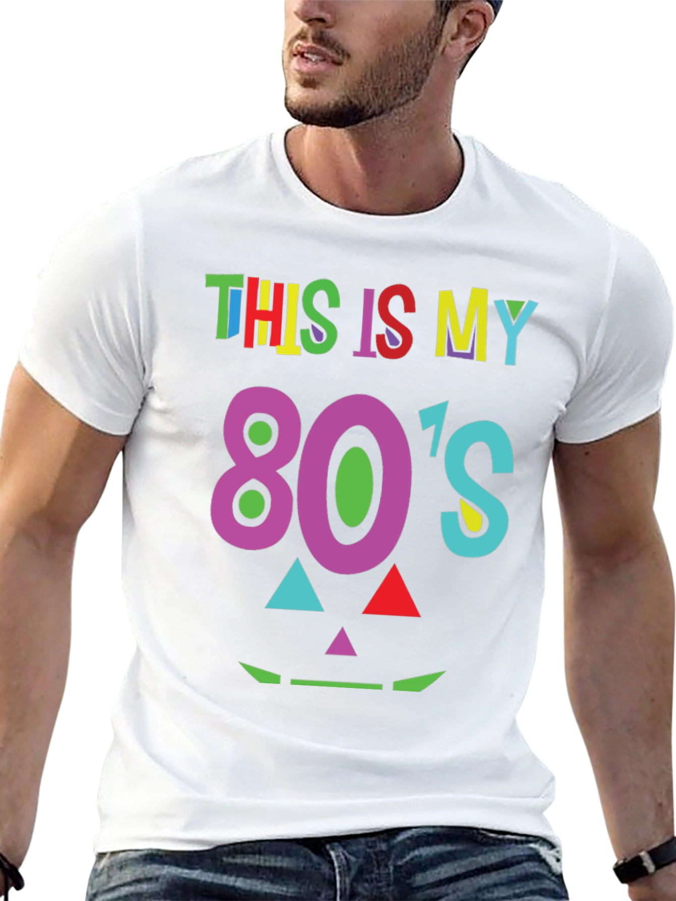 Retro 80s Graphic Tee - Costume Party Shirt