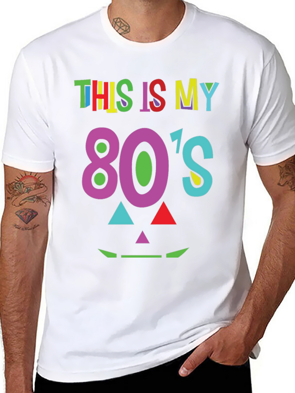 Retro 80s Graphic Tee - Costume Party Shirt