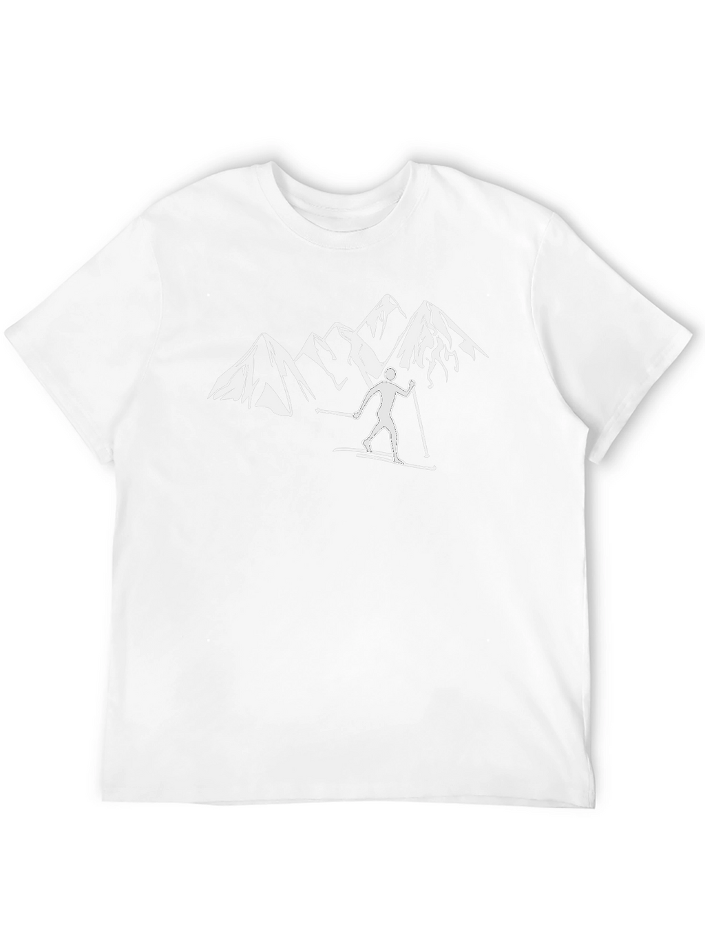 Mountain Ski T-Shirt - Black Graphic Tee