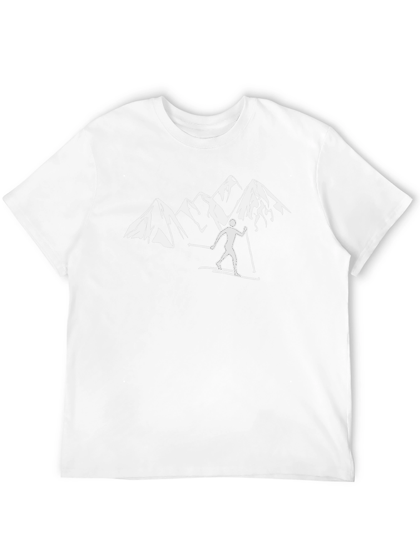 Mountain Ski T-Shirt - Black Graphic Tee