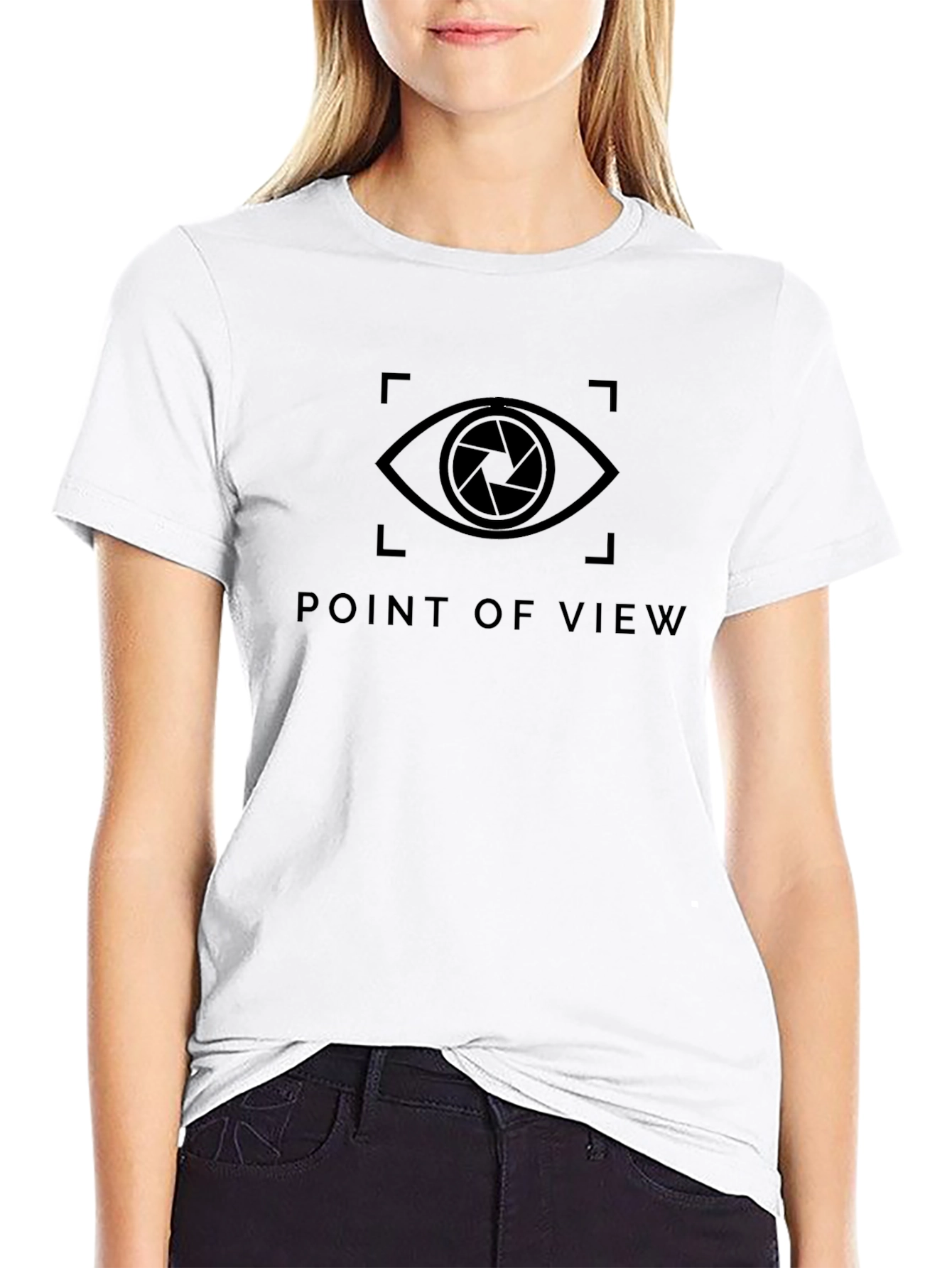 Point of View Graphic T-Shirt - Black