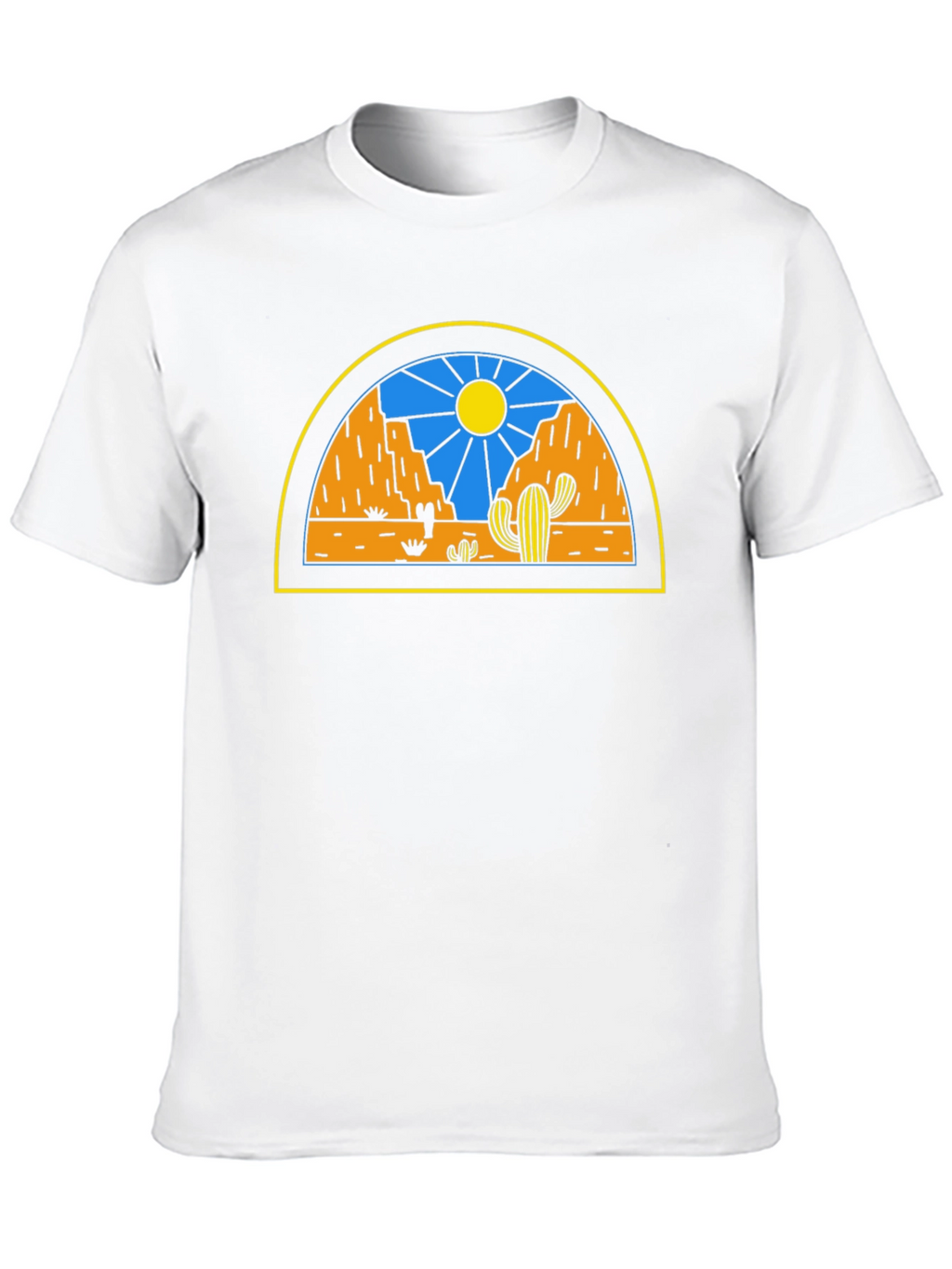 Desert Scene Graphic Tee - Black Unisex T-Shirt