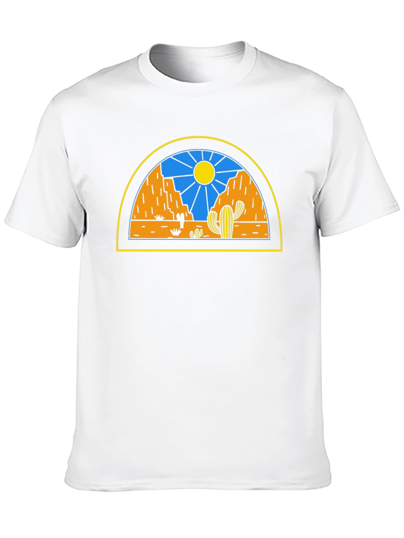 Desert Scene Graphic Tee - Black Unisex T-Shirt