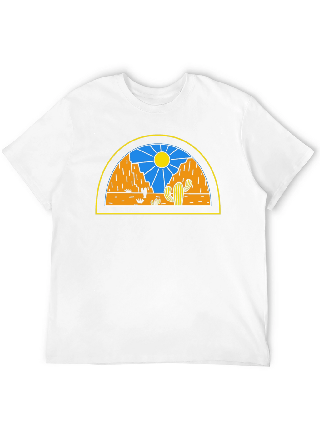 Desert Scene Graphic Tee - Black Unisex T-Shirt