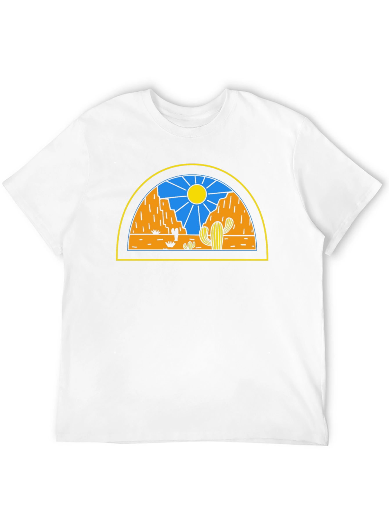 Desert Scene Graphic Tee - Black Unisex T-Shirt