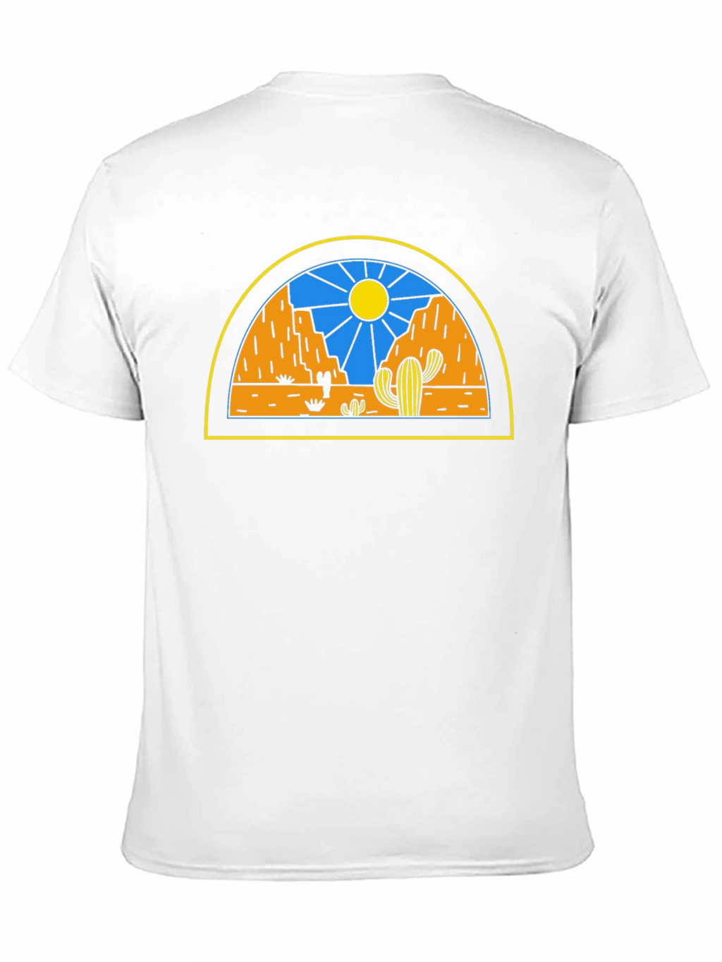 Desert Scene Graphic Tee - Black Unisex T-Shirt