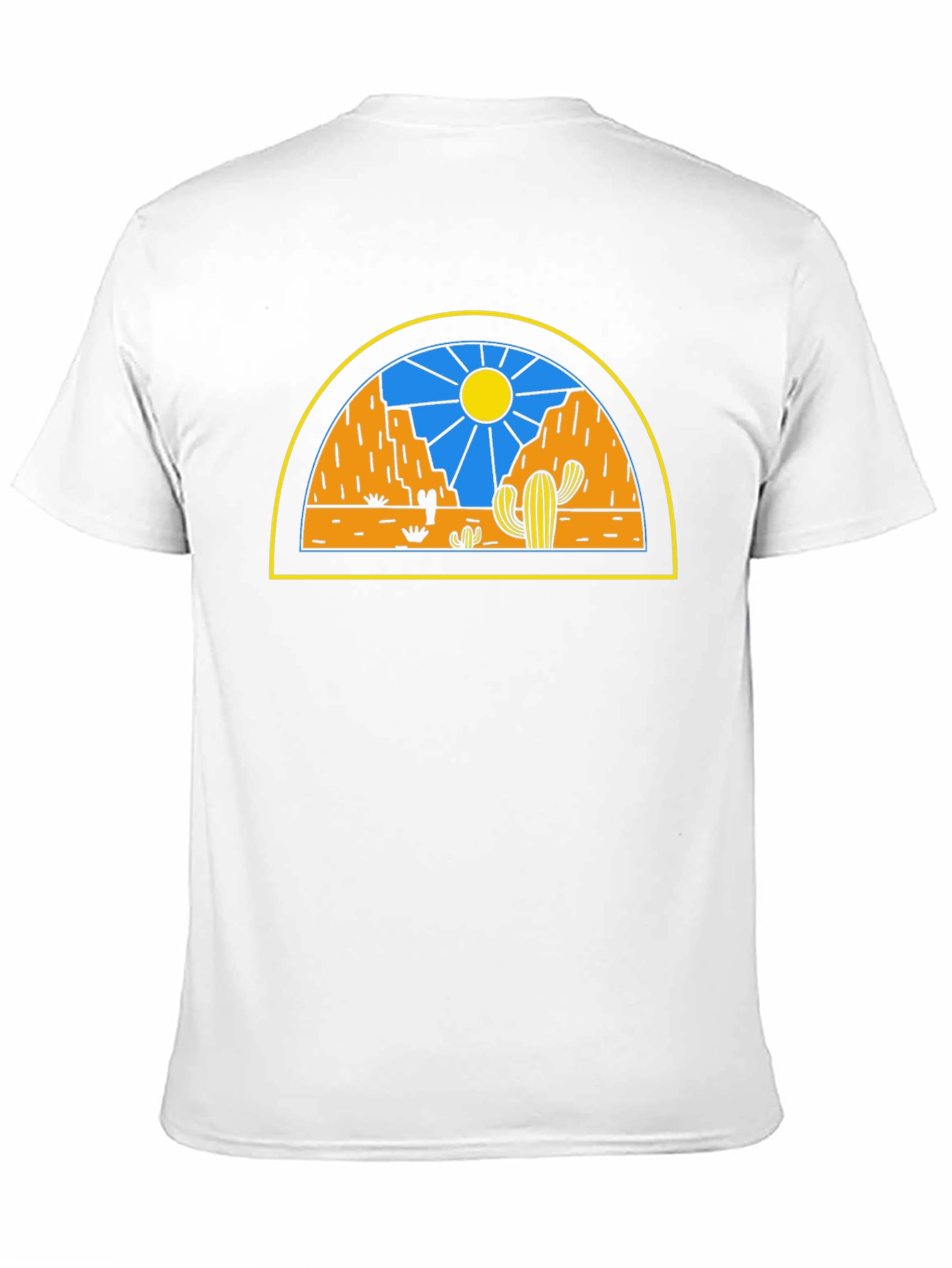 Desert Scene Graphic Tee - Black Unisex T-Shirt