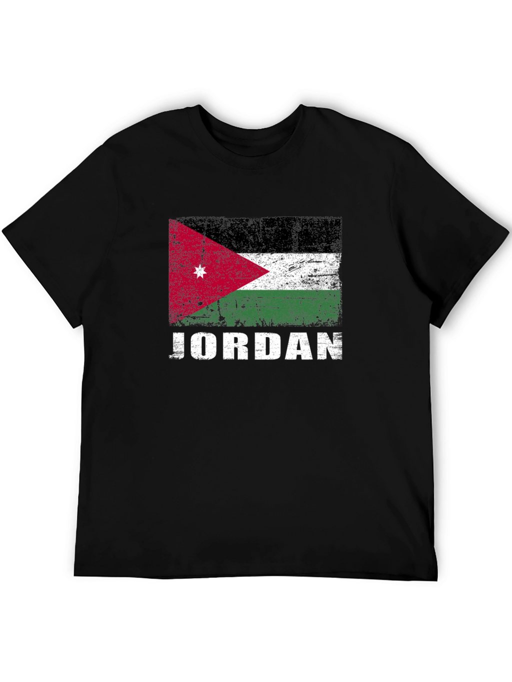 Jordan Flag Graphic T-Shirt - Distressed Style