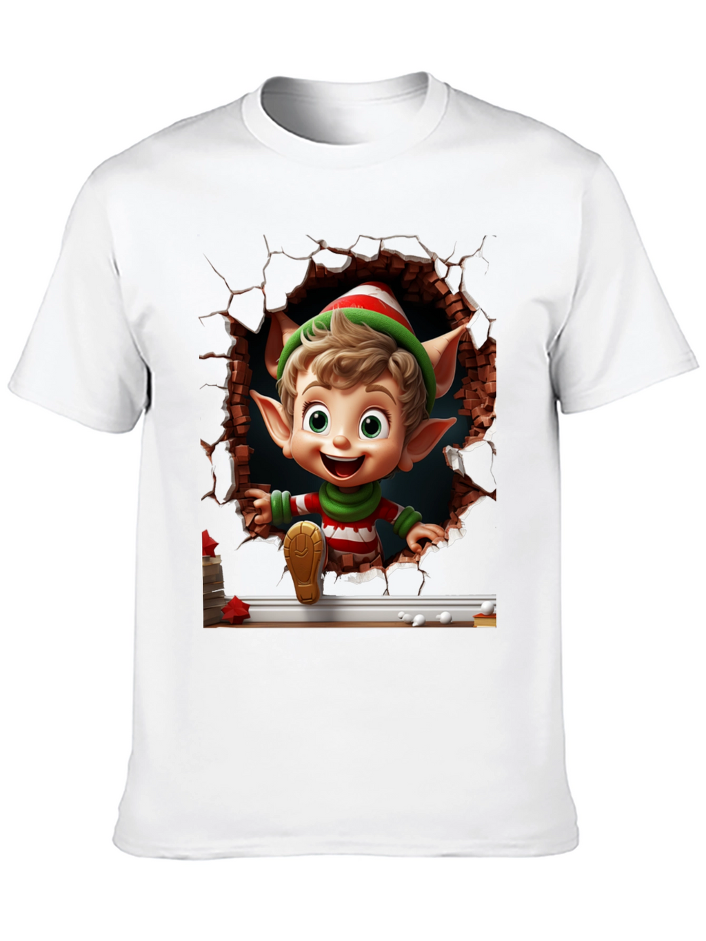 Christmas Elf T-Shirt - Holiday Festive Style