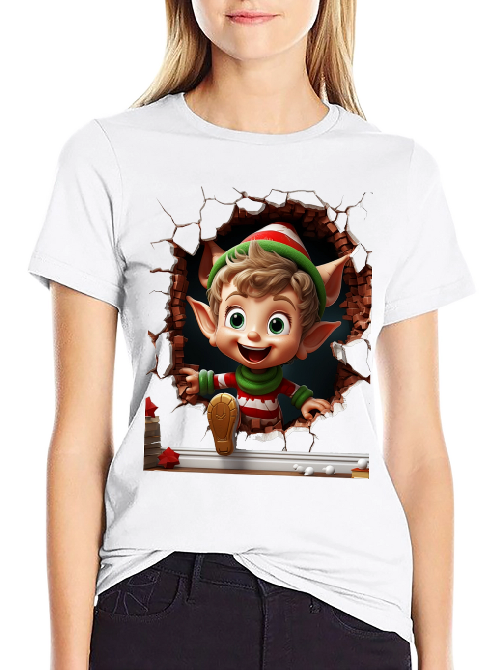 Christmas Elf T-Shirt - Holiday Festive Style