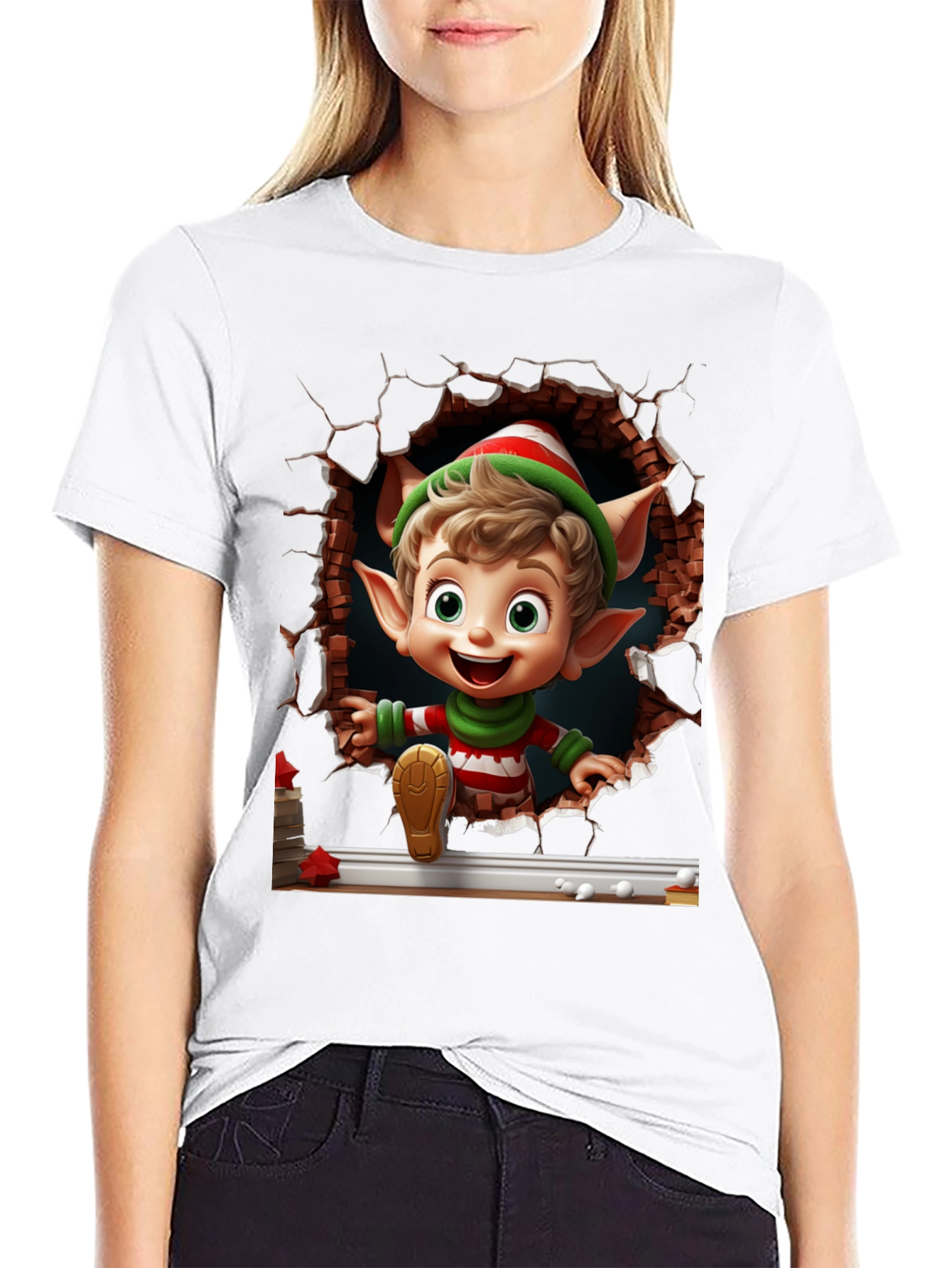 Christmas Elf T-Shirt - Holiday Festive Style
