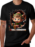 Christmas Elf T-Shirt - Holiday Festive Style