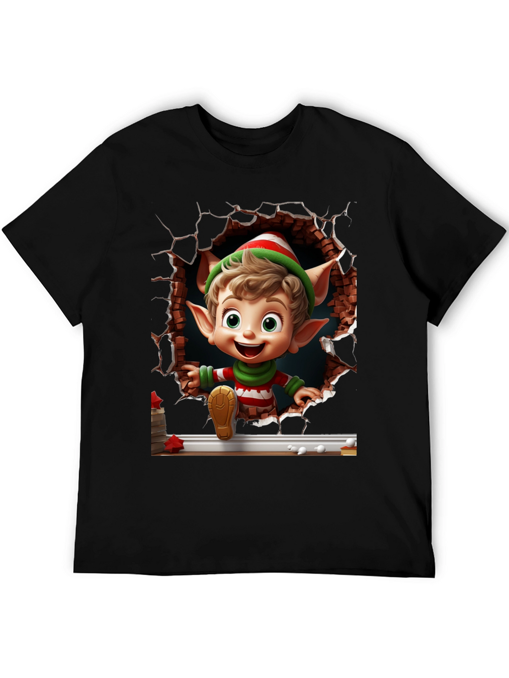 Christmas Elf T-Shirt - Holiday Festive Style