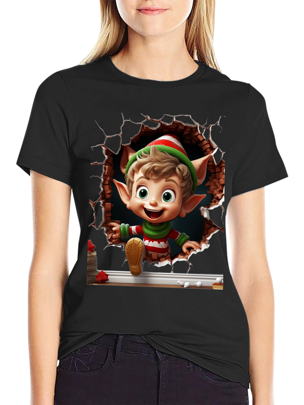 Christmas Elf T-Shirt - Holiday Festive Style