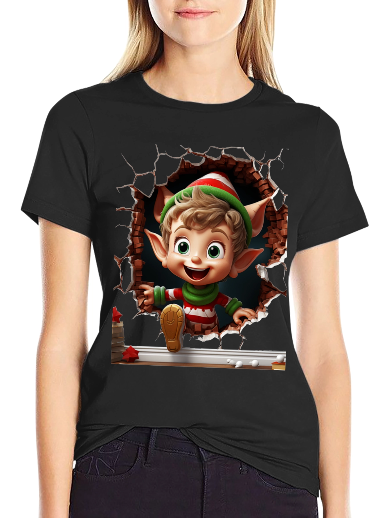 Christmas Elf T-Shirt - Holiday Festive Style