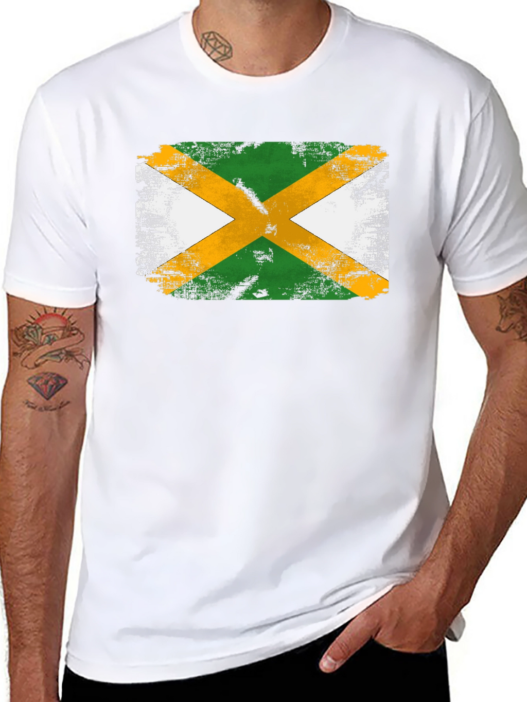 Jamaican Flag Graphic T-Shirt
