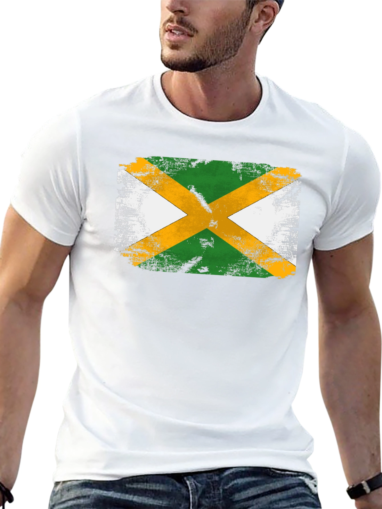 Jamaican Flag Graphic T-Shirt