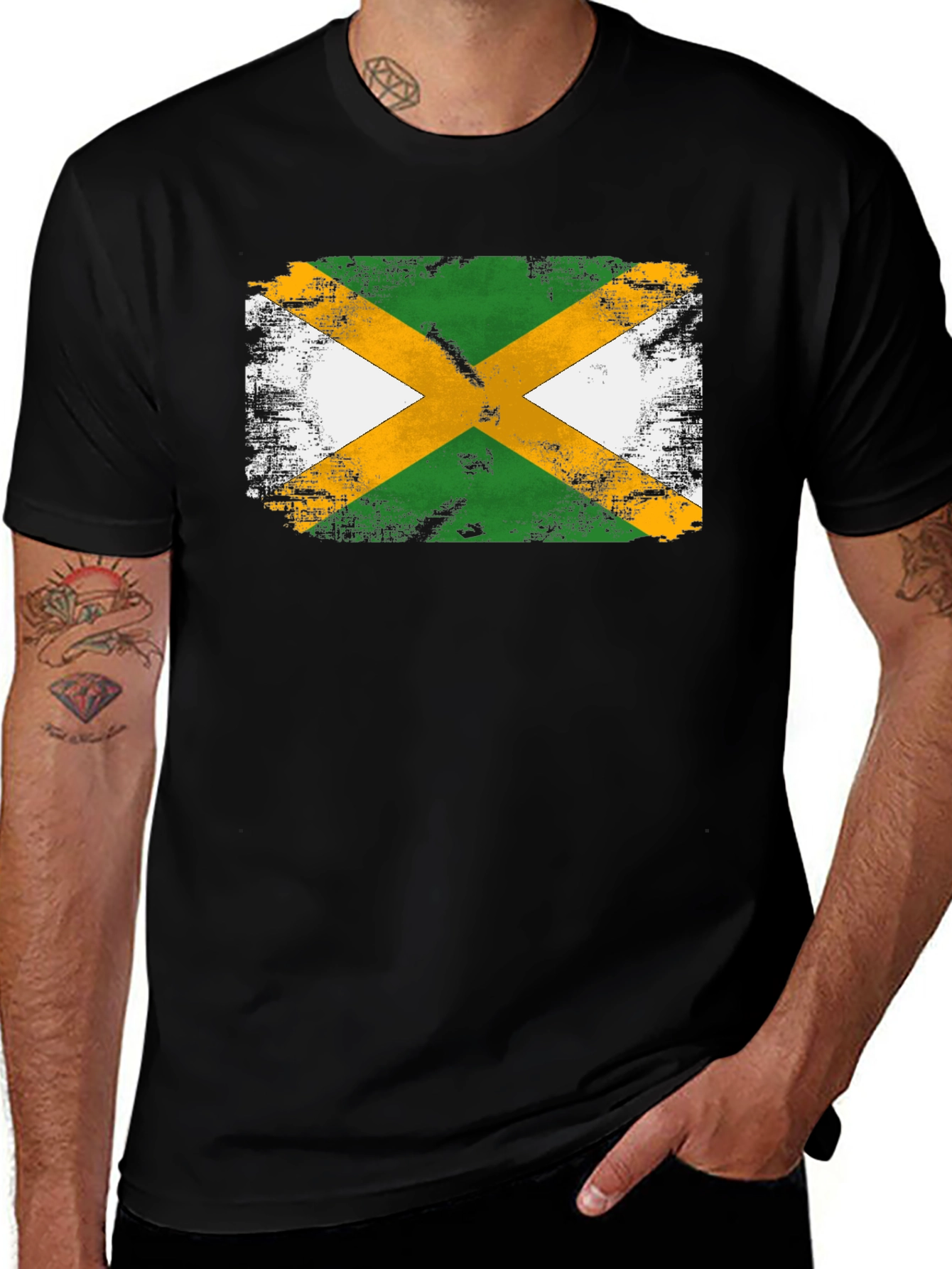 Jamaican Flag Graphic T-Shirt