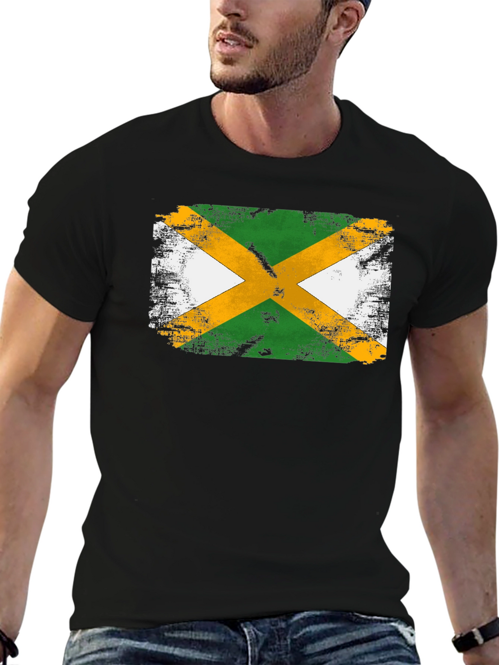 Jamaican Flag Graphic T-Shirt