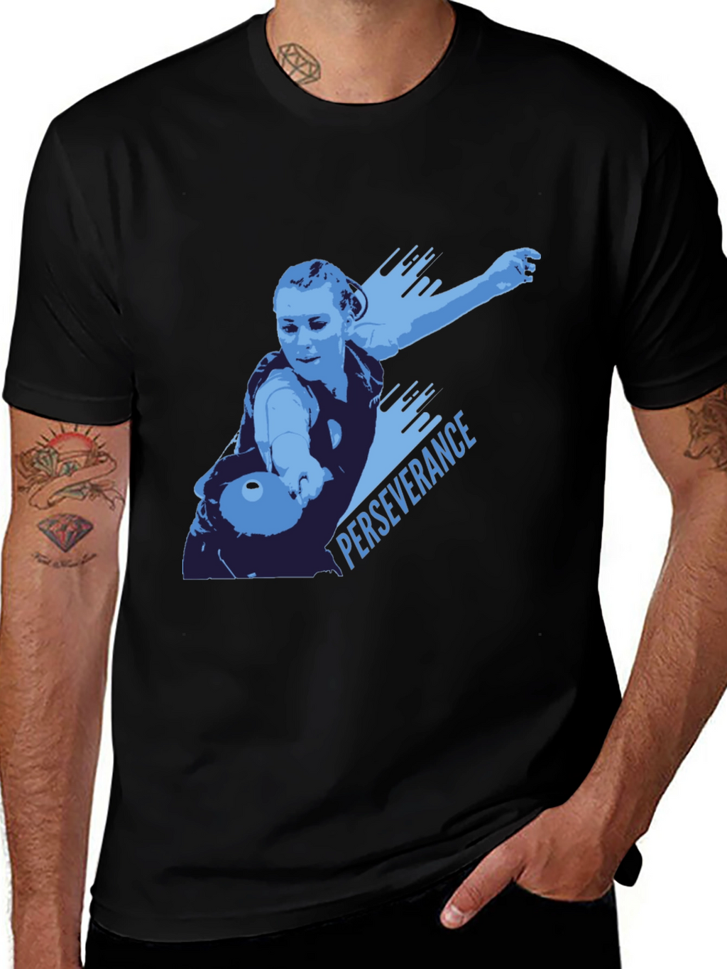 Perseverance T-Shirt - Table Tennis Design