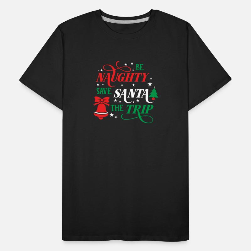 Christmas Clip Art Be Naughty Save Santa the Trip