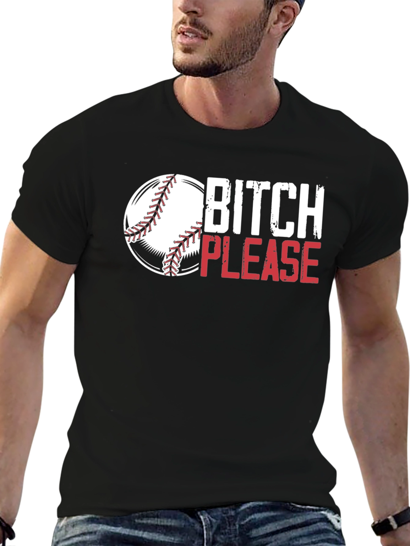 Bitch Please Baseball Graphic Tee