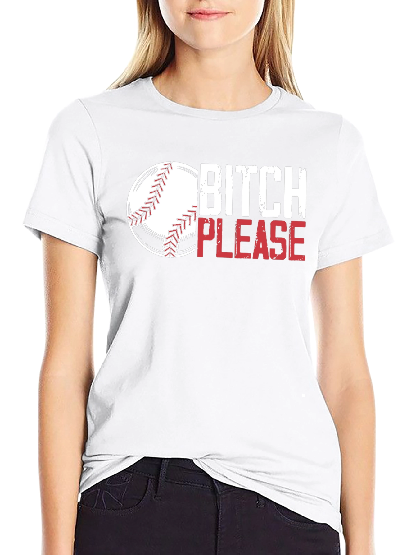 Bitch Please Baseball Graphic Tee