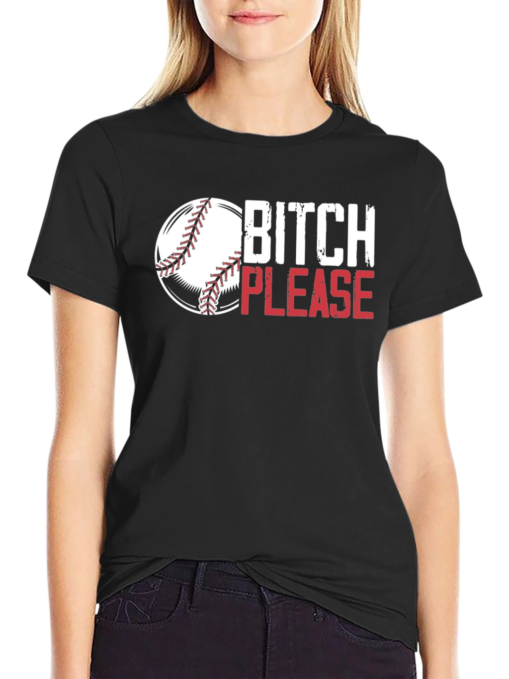 Bitch Please Baseball Graphic Tee