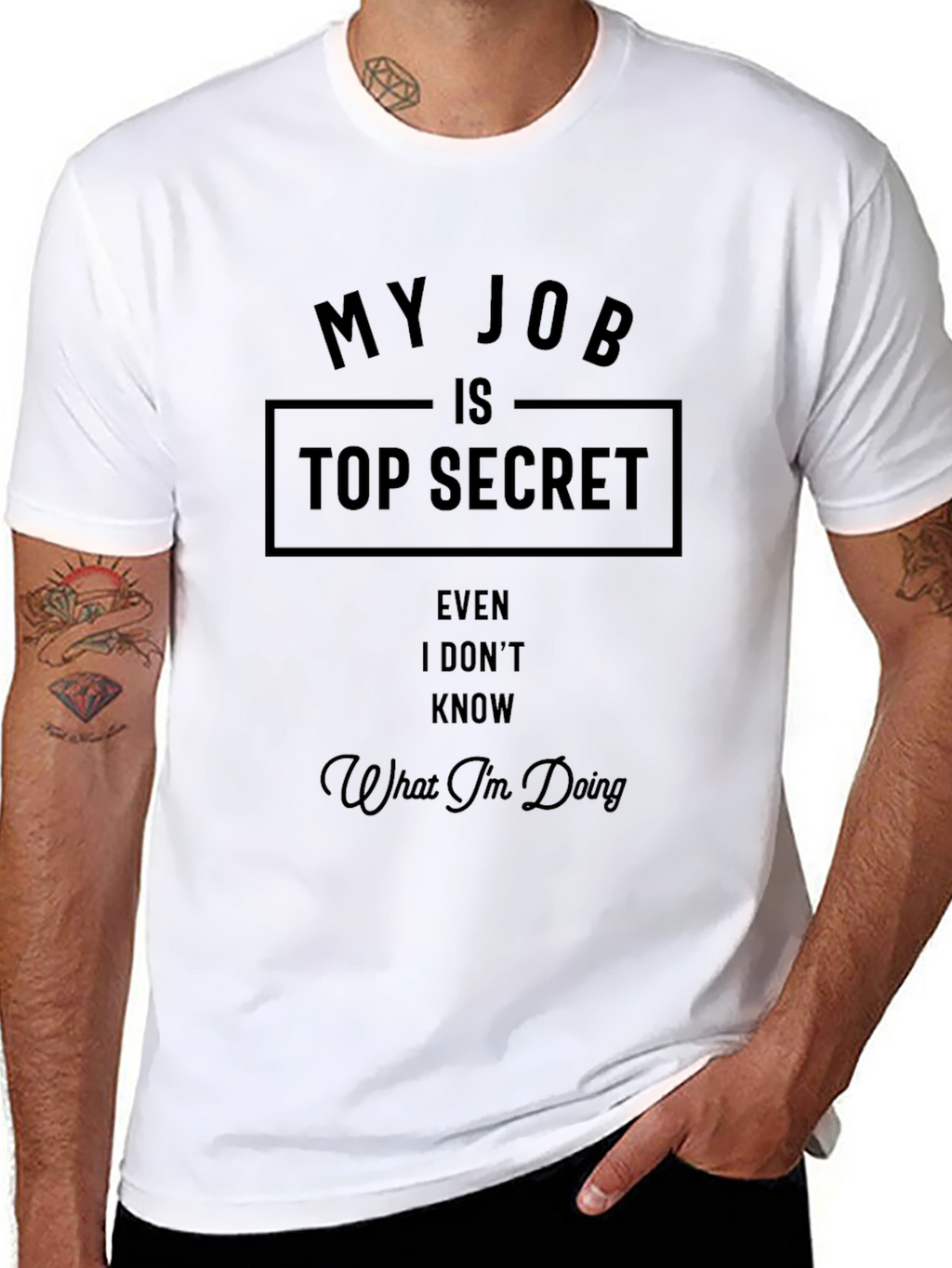 My Job Is Top Secret Graphic Tee