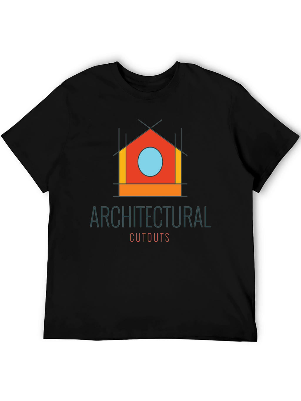 Architectural Cutouts Graphic T-Shirt