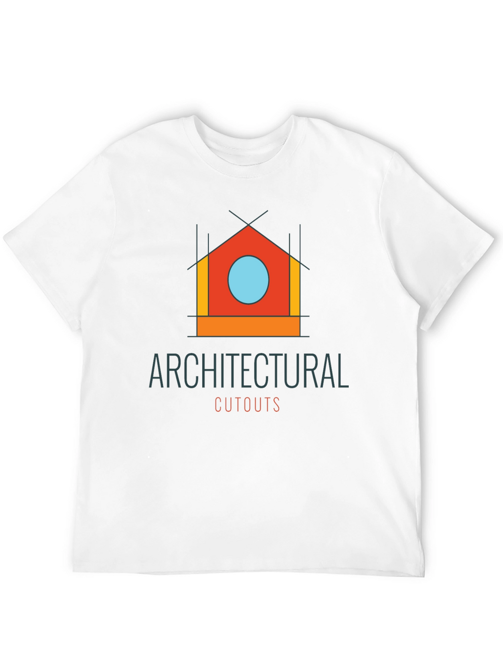 Architectural Cutouts Graphic T-Shirt