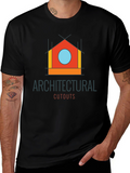 Architectural Cutouts Graphic T-Shirt