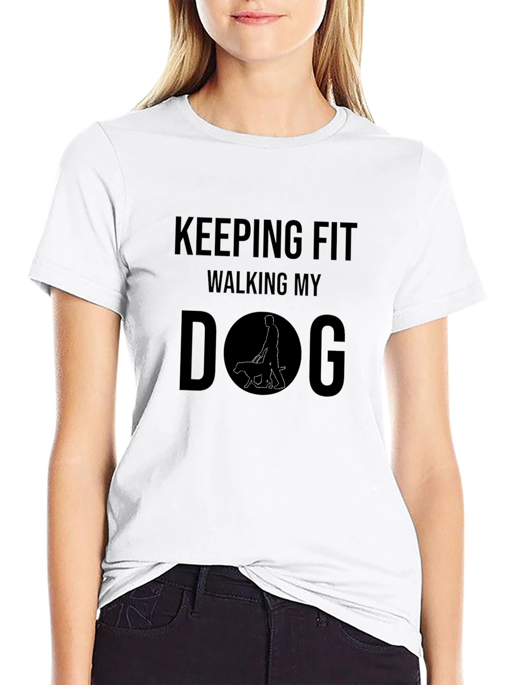 Keeping Fit Walking My Dog T-Shirt